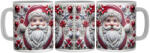  Porcelán télapó - 3D Mintás Bögre (544424)