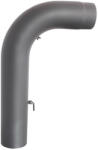 DARCO Kályha Bekötő Könyök Tisztító Nyílással és Elzáró Szeleppel 130mm (kgsr130/90-cz2-w)