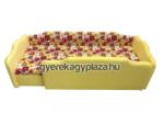 Gyerekágy Pláza Sárga-virág leesésgátlós gyerekágy