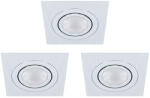 EGLO AREITIO 98637 beépíthető lámpa, állítható, 3x5W GU10 LED, 2700K, 3x400 lm (98637)