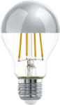 EGLO 110029 E27-LED-A60 ezüst tetőtükrös fényforrás, 7, 3W=60W, 2700K, 806 lm (110029)