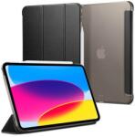 Spigen ACS05309 iPad 10.9 (2022) fekete bőr hatású oldalra nyíló tok (ACS05309)
