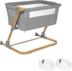 SKIDDOU Patut 3 in 1 co-sleeping Skiddou Natt, Normandic Wood, Wood-gri (sk_2040013)