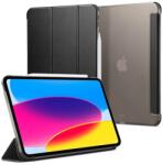 Spigen IPAD 11 (2025) / 10.9 (2022) SPIGEN SMART FOLD tok álló, bőr hatású aktív FLIP, asztali tartó, FEKETE ACS05309 (ACS05309)