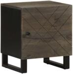 vidaXL fekete tömör mangófa éjjeliszekrény 40 x 33 x 46 cm (4017680)