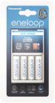 Panasonic eneloop K-KJ51MCC40E akkumulátor töltő időzítővel 4 db 1900mAh AA akkumulátorral (KKJ51MCC40E)