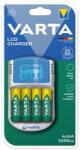 VARTA Elemtöltő, AA ceruza/AAA mikro, 4x2600 mAh AA, LCD kijelző, 12V USB, VARTA (VTL06) - jatekotthon