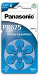 Panasonic PR675/6LB cink-levegő elem, PR44 (6 db / bliszter) (PR675-6LB)