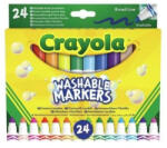 Crayola : Tompahegyű, lemosható filctoll - 24 db-os (71662065706)