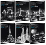 Ars Una Cities by Night A/5 extra kapcsos füzet-sima (93159333)