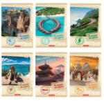 Herlitz Füzet A5/60 lap, soft, 3D UV, kockás, Around the World (09577347)