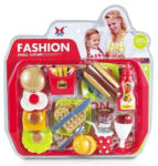  Mini gyorséttermi étel készlet tálcával - 14 db-os