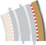 Scalextric pályadarab SCALEXTRIC C8238 - Border, Kerb & Barrier - Curve - R4 - 22.5fok külső (28-C8238)