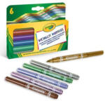 Crayola : Metálfényű filctoll készlet - 6 db-os (71662688288)