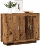 vidaXL komód Régi fa 92x35x75 cm Gépelt fa (856864)
