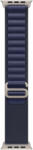 Apple Watch 49mm Loop: Navy Alpine Loop - Small - Natural Titanium Finish (mxmx3zm/a)