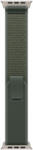 Apple Watch 49mm Loop: Green Trail Loop - S/M - Natural Titanium Finish (mxtn3zm/a)