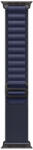 Apple Watch 49mm Loop: Navy Alpine Loop - Medium - Black Titanium Finish (mypx3zm/a)