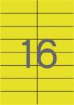 APLI Etikett, 105x37 mm, színes, APLI, sárga, 320 etikett/csomag (LCA1595) - iroda24