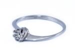 Ékszershop Köves fehérarany eljegyzési gyűrű (SZ39FA) - ekszershop - 55 250 Ft