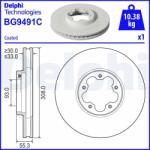 DELPHI Disc frana DELPHI BG9491C (BG9491C) - automobilus
