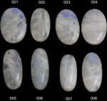  Cabochon Piatra Lunii Rainbow Naturala - Oval - Picatura - 26-43 x 16-27 x 6-8 mm - 1 Buc