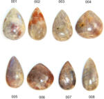  Cabochon Piatra Soarelui cu Piatra Lunii Naturala - Picatura - Oval - Disc - 18-30 x 12-26 x 6-10 mm - 1 Buc