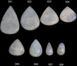  Cabochon Piatra Lunii Rainbow Naturala - Picatura - Ovala - 22-64 x 14-40 x 6-9 mm - 1 Buc