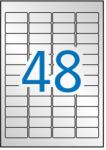 APLI Etikett, 45, 7x21, 2 mm, poliészter, időjárásálló, kerekített sarkú, APLI, ezüst, 960 etikett/csomag (10066) - molnarpapir