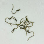  Fülbevaló akasztó 10 db/cs - sárga bronz szín