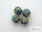  Shamballa strassz gyöngy 3db/cs - multicolor SHGY21