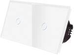 Luxion Intrerupator Simplu + Simplu cu Touch din Sticla LUXION, Alb, LX-ST-101/101-W (LX-ST-101/101-W)