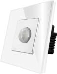 Luxion Senzor de Miscare PIR LUXION cu Rama din Sticla, Alb, LX-MP-SR01GF-W (LX-MP-SR01GF-W)