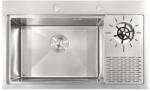 Anahita Chiuveta bucatarie inox, satin, cu o cuva si spalator pahare, 780x480x220mm, Anahita (S005ST) Chiuveta