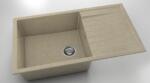 FAT Chiuveta bucatarie dreptunghiulara bej 90x49cm cu o cuva Fat 229 (chiuveta-beige-228) Chiuveta