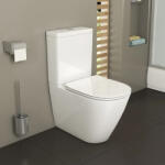 Bescrisa Vas WC cu rezervor și capac Rimless, 61 x 36, 5 x 84 cm, alb, Verdi S02010103P (50323892)