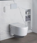 Geberit WC suspendat cu capac inchidere lenta si bideu electric Geberit AquaClean Mera Comfort (GEB146.214.21.1)