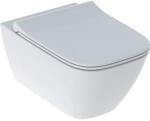 Geberit Vas WC suspendat Rimfree cu capac Slim Soft Close, 54 x 35, 2 x 33 cm, Smyle Square, Geberit (50322501)