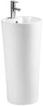 Fluminia Lavoar freestanding Athos-b, rotund alb din ceramica 40X40XH83 H16 Fluminia (50318086)