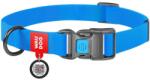 WAU DOG műanyag csatos vízálló nyakörv, 20 mm széles, 24-40 cm hosszú, kék