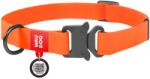 WAU DOG gyorskioldású csatos vízálló nyakörv, 15 mm széles, 23-35 cm hosszú, narancssárga