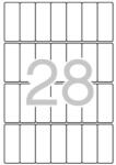 APLI Etikett, 20x50 mm, kerekített sarkú, A5 hordozón, APLI, 420 etikett/csomag (LCA1867) - jatekotthon