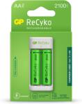 GP Batteries Зарядно GP BATTERIES E211 + 2 * 2100mAh AA, За 2 броя, NiMH (GP-C-E211-2AA-2100) - ezona Зарядно за батерии