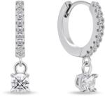 Brilio Silver Csillogó kerek fülbevaló cirkónium kövekkel EA882W