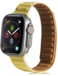 gigapack Apple Watch Series 10 42mm kicsi mágneses pótszíj sárga-barna (GP-142782)