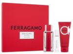 Salvatore Ferragamo Ferragamo Red Leather set: EDP 100 ml + șampon și gel de duș 100 ml + EDP 10 ml pentru bărbați