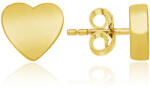 Brilio Silver Aranyozott minimalista szív fülbevaló LME0818Y