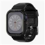 Spigen Apple Watch Series SE 44 rugged armor pro pótszíj (egyedi méret, állítható + szilikon keret) fekete (062CS25324)