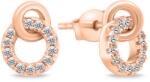 Brilio Silver Bámulatos bronz fülbevaló cirkónium kövekkel EA779R