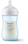 Philips Biberon Philips-Avent Natural Response Scy903/21 260Ml Debit 3 Tetina Fara Scurgeri +1 Luni Bleu (SCY903/21)